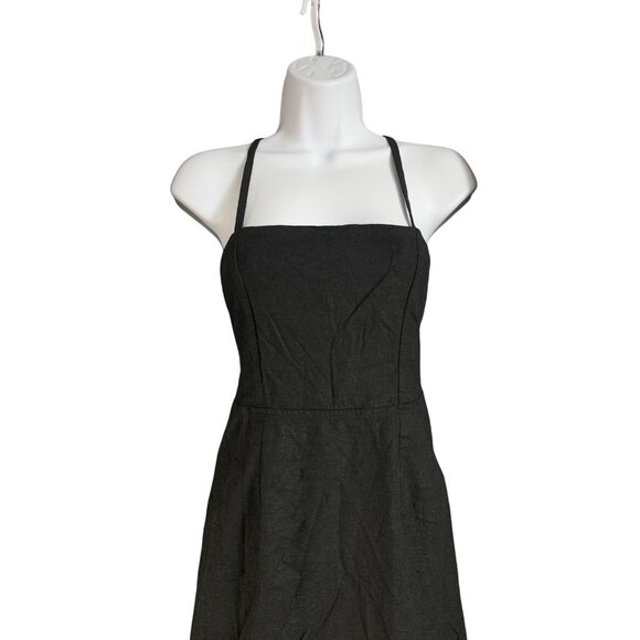 Wild Fable Womens Black Adjustable Spaghetti Straps Midi Dress Size 4 - Picture 5 of 12